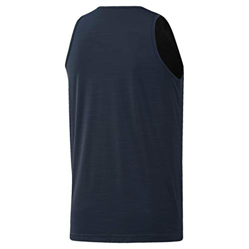Reebok Les Mills Activchill Tank Camiseta sin Mangas, Blue Hills, XX-Large para Hombre