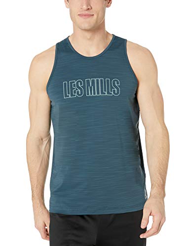 Reebok Les Mills Activchill Tank Camiseta sin Mangas, Blue Hills, XX-Large para Hombre