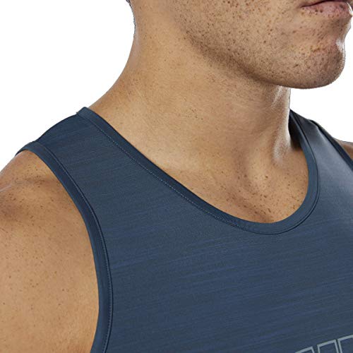 Reebok Les Mills Activchill Tank Camiseta sin Mangas, Blue Hills, XX-Large para Hombre