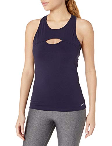 Reebok Les Mills Bodycombat - Camiseta sin Mangas para Mujer Morado Delirio Púrpura S