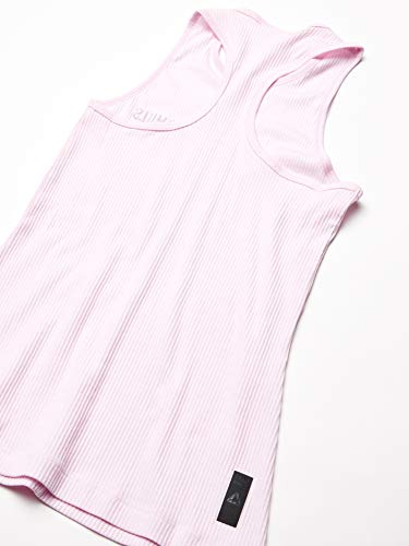 Reebok Les Mills Rib Tank Camiseta de Tirantes Anchos, Pixel Rosa, XXS para Mujer