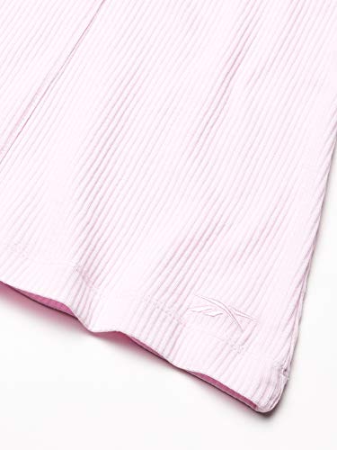Reebok Les Mills Rib Tank Camiseta de Tirantes Anchos, Pixel Rosa, XXS para Mujer
