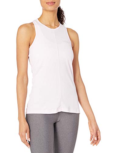 Reebok Les Mills Rib Tank Camiseta de Tirantes Anchos, Pixel Rosa, XXS para Mujer