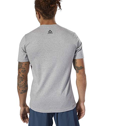 Reebok Les Mills tee Manga Corta, Gris, Extra-Small para Mujer