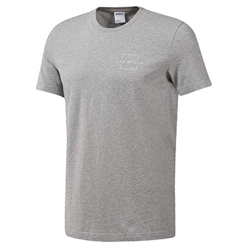 Reebok Les Mills tee Manga Corta, Gris, Extra-Small para Mujer