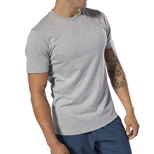 Reebok Les Mills tee Manga Corta, Gris, Extra-Small para Mujer