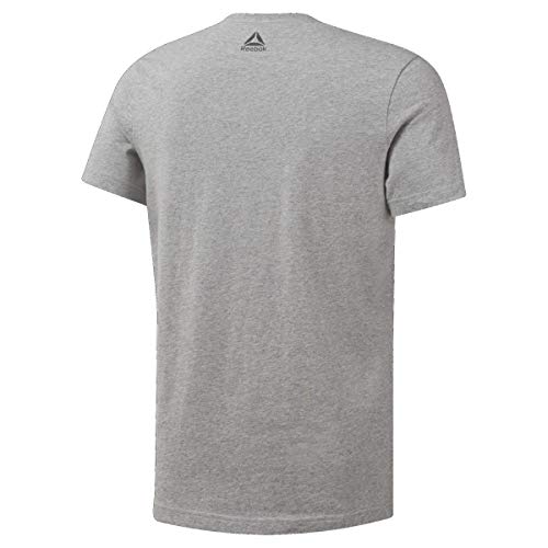 Reebok Les Mills tee Manga Corta, Gris, Extra-Small para Mujer