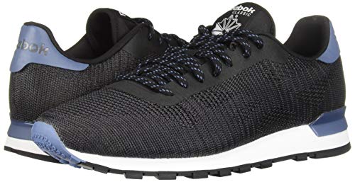 Reebok Lifestyle Classic Flexweave para hombre, Negro (Negro/Gris ceniza/Pizarra azul), 45.5 EU