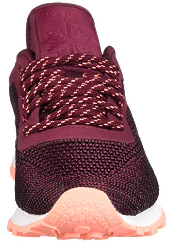 Reebok - Lifestyle Classic Flexweave - Zapatillas deportivas para mujer, Morado (Vino rústico/rosa digital), 35.5 EU