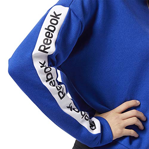 Reebok Linear Logo Crew Sudadera, Mujer, Cobalt, L