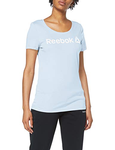 Reebok Linear Read Scoop Camiseta, Mujer, denglo, 2XS
