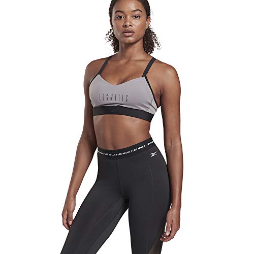 Reebok LM Lux Strappy Bra Sujetador Deportivo, Mujer, gragry, XS