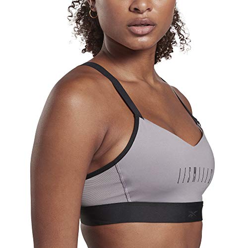 Reebok LM Lux Strappy Bra Sujetador Deportivo, Mujer, gragry, XS