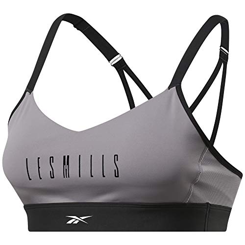 Reebok LM Lux Strappy Bra Sujetador Deportivo, Mujer, gragry, XS