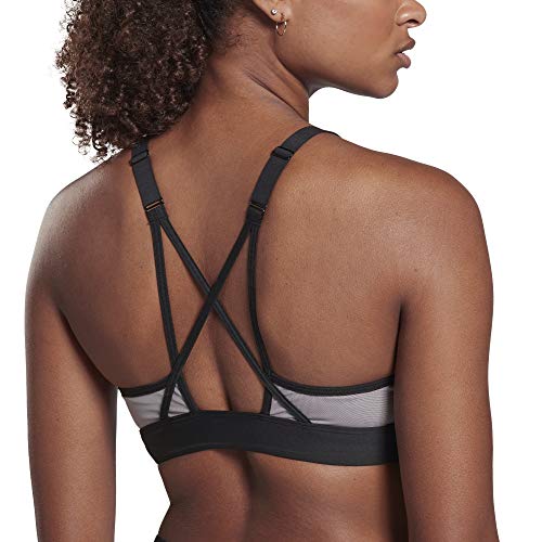 Reebok LM Lux Strappy Bra Sujetador Deportivo, Mujer, gragry, XS