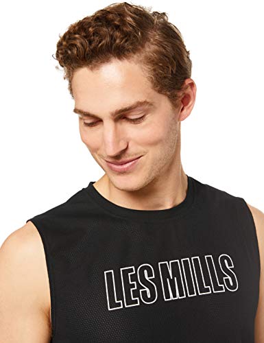 Reebok LM Sleeveless tee Camiseta, Hombre, Negro, S