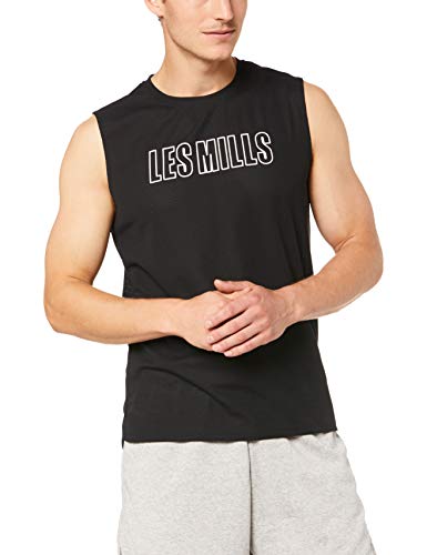 Reebok LM Sleeveless tee Camiseta, Hombre, Negro, S