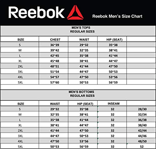 Reebok Men's Drawstring Shorts - Athletic Running & Workout Short