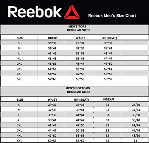 Reebok Men's Graphic Workout Tee - Short Sleeve Gym & Training Activewear T Shirt - Snowcrash Racing Red, Small