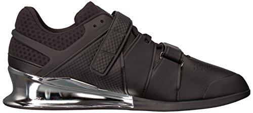 Reebok Men's Legacy Lifter Sneaker, Black/White/Silver, 14 M US