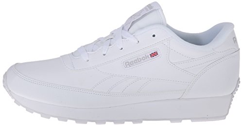 Reebok Mujeres Renaissance Piel Deportivos de Moda, White/Steel, Talla 8