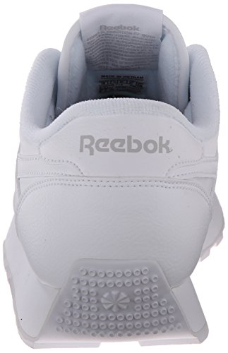 Reebok Mujeres Renaissance Piel Deportivos de Moda, White/Steel, Talla 8