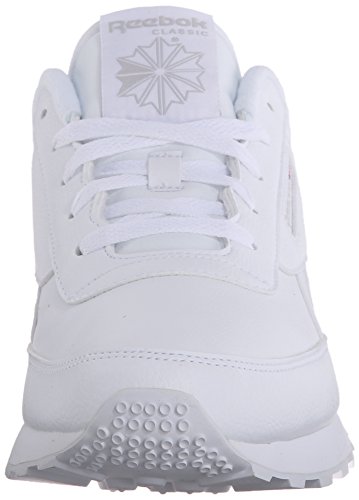 Reebok Mujeres Renaissance Piel Deportivos de Moda, White/Steel, Talla 8