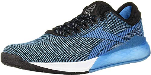 Reebok Nano 9, Cross Trainer para Hombre, Negro, Cian, Blanco, 41 1/3 EU