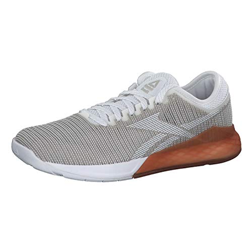 Reebok Nano 9, Zapatillas de Entrenamiento para Hombre, Blanc Gris Clair Marron Clair, 40.5 EU