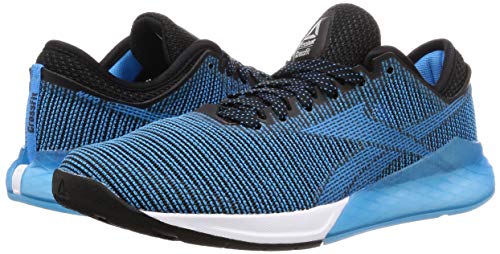 Reebok Nano 9, Zapatillas de Gimnasia para Hombre, Negro (Black/Bright Cyan/White Black/Bright Cyan/White), 40.5 EU