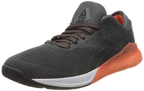 Reebok Nano 9, Zapatillas de Gimnasia para Hombre, Negro (Black/Cold Grey 6/Fiery Orange Black/Cold Grey 6/Fiery Orange), 41 EU