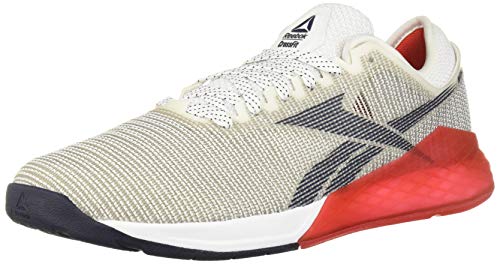 Reebok - Nano 9 - Zapatillas deportivas de entrenamiento cruzado para hombre, Blanco (Blanco/ rojo/ azul marino), 43.5 EU