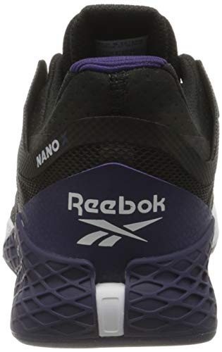 Reebok Nano X, Cross Trainer Mens, Noir Blanc Orchidãe, 45.5 EU