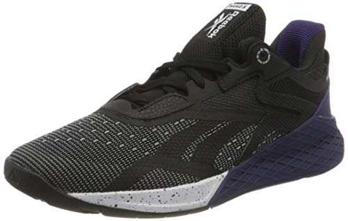 Reebok Nano X, Cross Trainer Mens, Noir Blanc Orchidãe, 45.5 EU