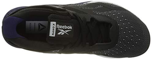 Reebok Nano X, Cross Trainer Mens, Noir Blanc Orchidãe, 45.5 EU