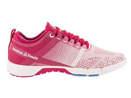 Reebok New Crossfit Grace - Zapatillas de entrenamiento cruzado para mujer, color rosa, blanco/azul/plateado 5