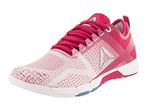 Reebok New Crossfit Grace - Zapatillas de entrenamiento cruzado para mujer, color rosa, blanco/azul/plateado 5