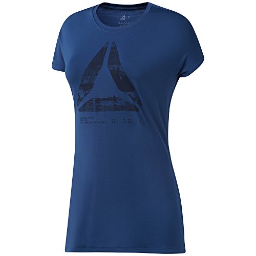 Reebok Os AC Graphic tee Camiseta, Mujer, Multicolor (bunblu), 2XS
