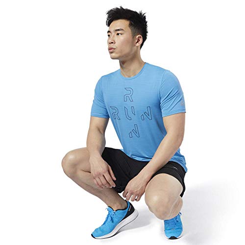 Reebok OSR SS AC tee Camiseta, Hombre, Cyan, M