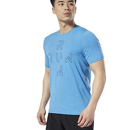 Reebok OSR SS AC tee Camiseta, Hombre, Cyan, M