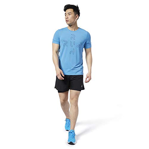 Reebok OSR SS AC tee Camiseta, Hombre, Cyan, M