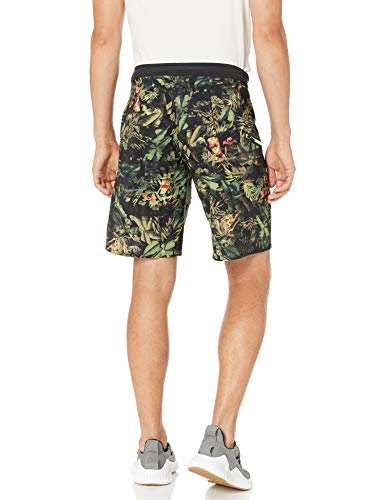 Reebok - Pantalones cortos para hombre Crossfit Tropical Tease - 191036244619, 96,52 cm , Verde ejército