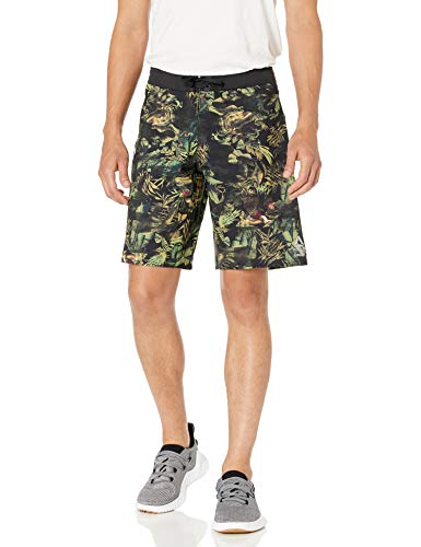 Reebok - Pantalones cortos para hombre Crossfit Tropical Tease - 191036244619, 96,52 cm , Verde ejército