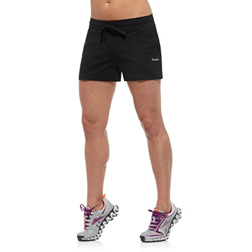 Reebok pantalones cortos para mujer, color - negro, tamaño L