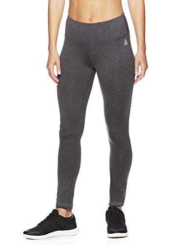 Reebok - Pantalones de compresión para mujer - REW182LE26011, Leggings, XS, Marca Heather.