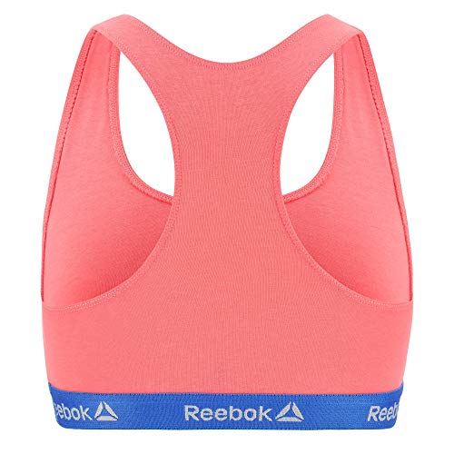 Reebok PK1596 Talla M: Pack de 3 Top Deportivo para Mujer Rosa-95% algodón 5% Elastano, Rosa