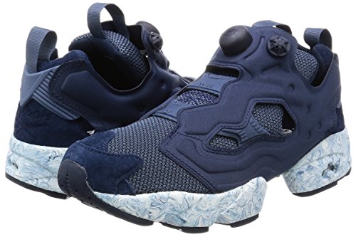 Reebok Pump Instapump Fury ACHM Hombre Running Trainers Sneakers (UK 4 US 5 EU 36, Collegiate Navy Royal Slate BD1551)