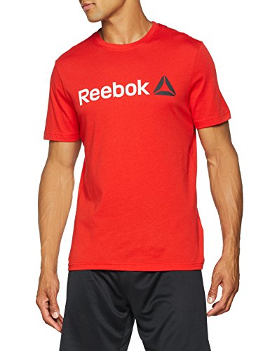 Reebok Qqr Linear Read Camiseta, Hombre, motred, XL