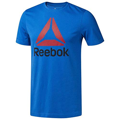 Reebok Qqr-Stacked Camiseta, Hombre, bluspo, S