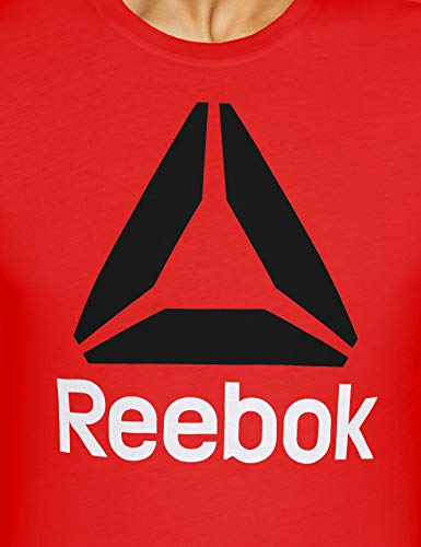 Reebok Qqr-Stacked Camiseta, Hombre, motred, XL